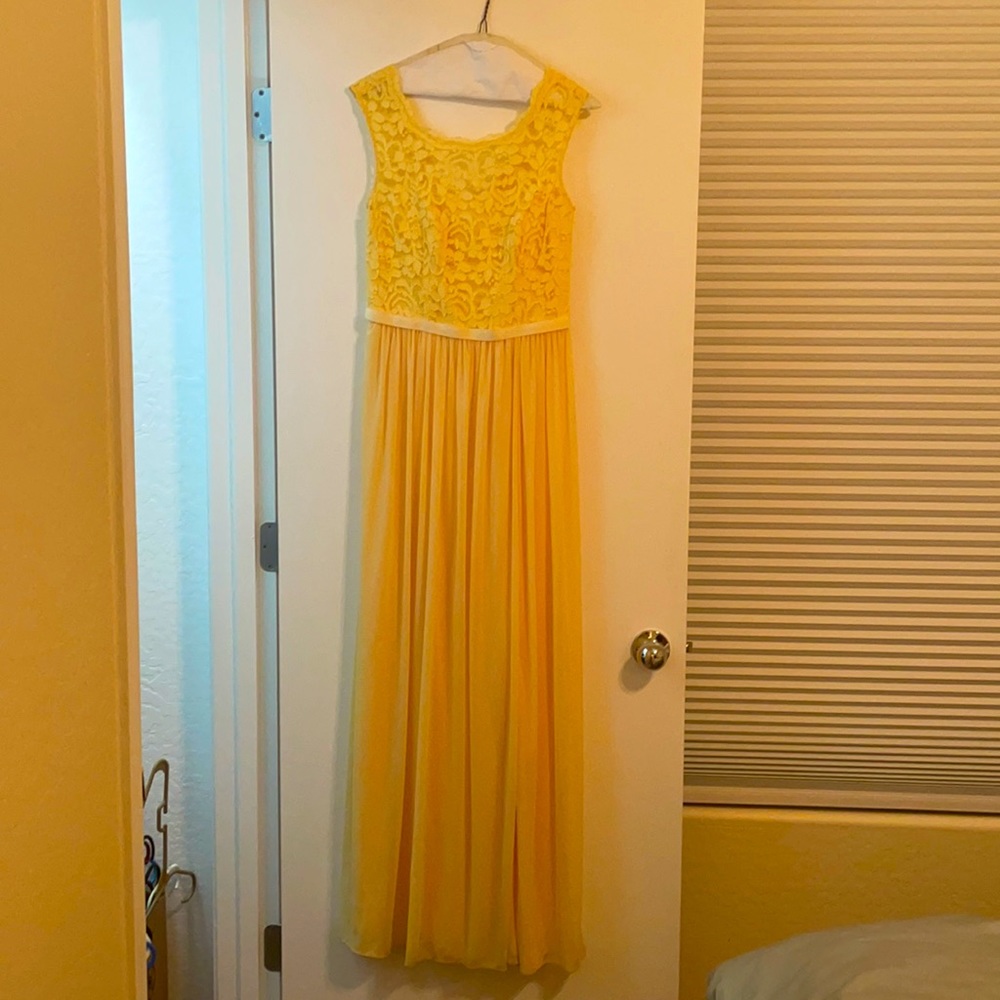 Canary Yellow Bridesmaid/Prom Dress